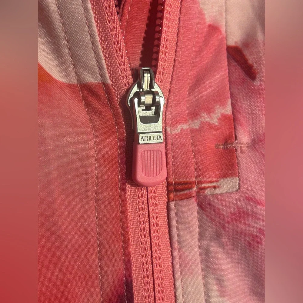 Athleta Run With It Floral Full Zip Running Jacket - Picture 4 of 5